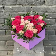 Цветочная композиция из Розы в коробке в Тогуре