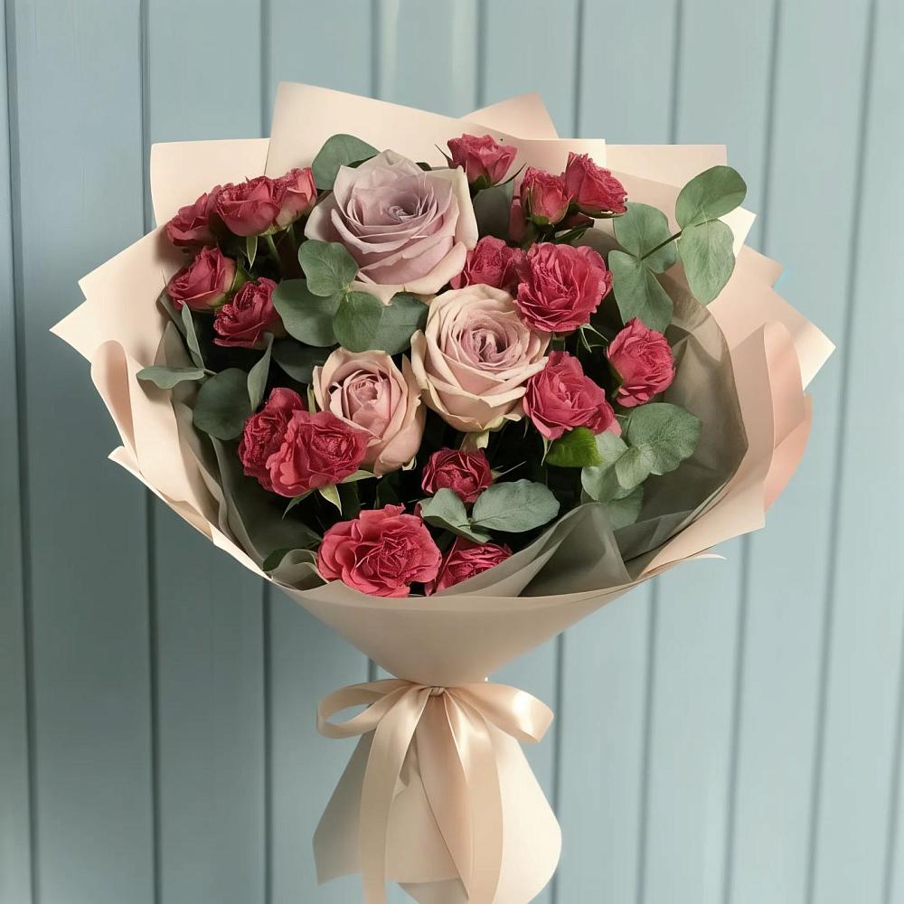 Букет цветов из: Гвоздики и Розы в Тогуре