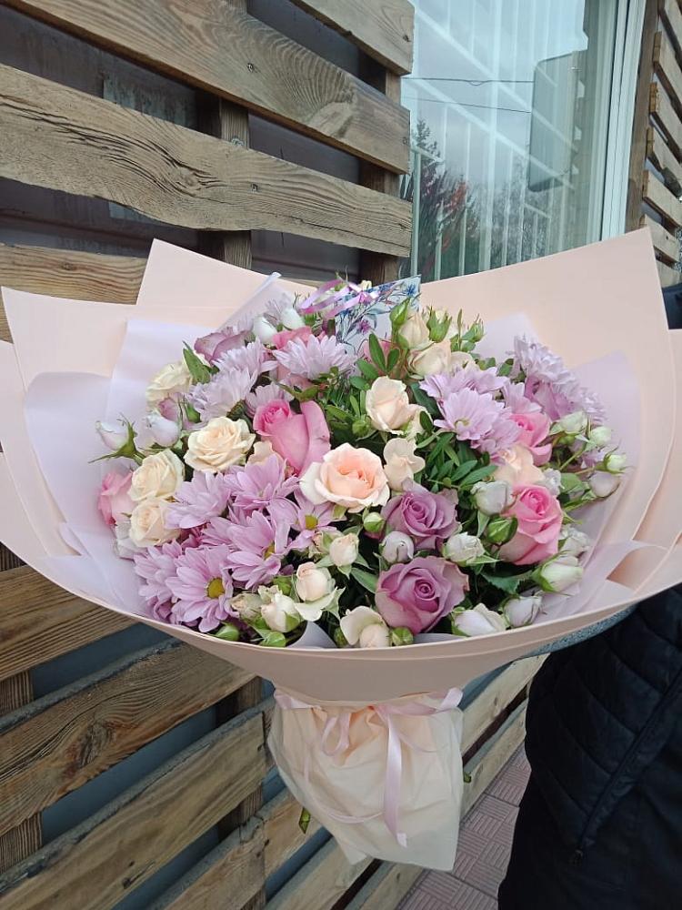 Букет цветов из: Розы и Хризантемы в Тогуре