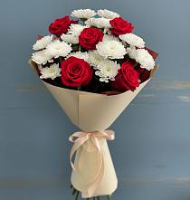 Букет цветов из:  Розы и Хризантемы в Тогуре