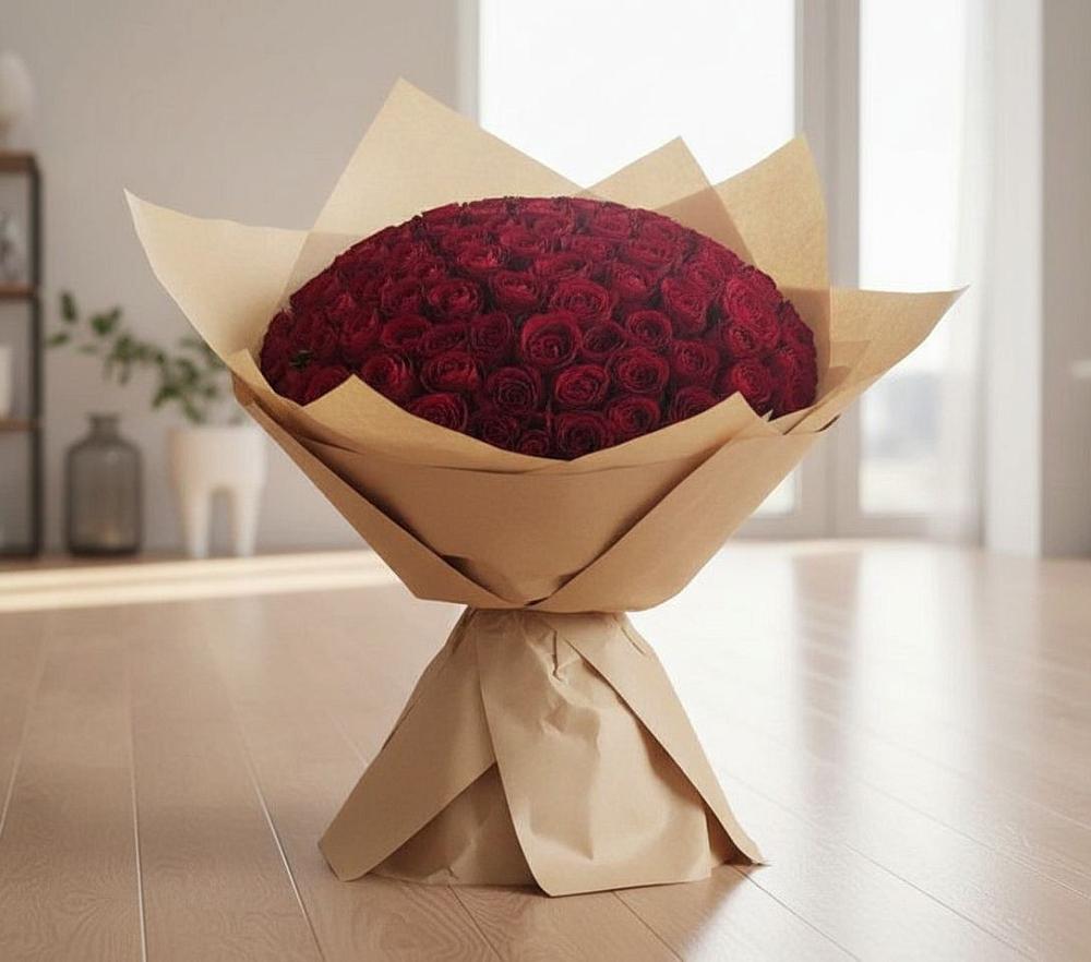Букет 101 Красная роза в Тогуре